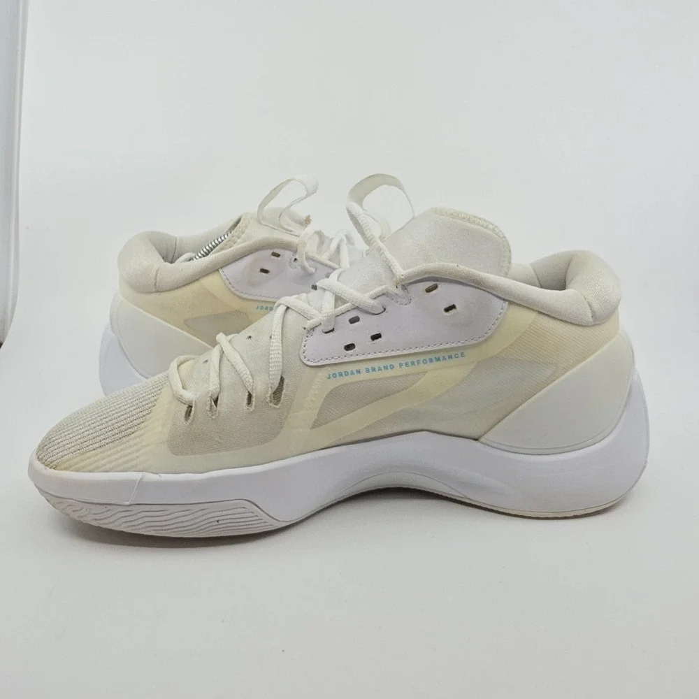 Jordan Bastaketball Shoes Mens Size 9 Zoom Separate White Bleached Aqua DH0249